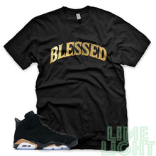 Load image into Gallery viewer, Jordan 6 DMP &quot;Blessed&quot; Air Jordan 9 Black Sneaker Shirt

