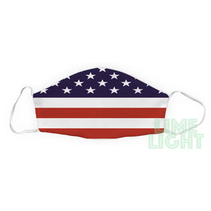 Patriotic "American Flag Face Mask" 4th of July Reusable Washable Face Mask with Free Filter