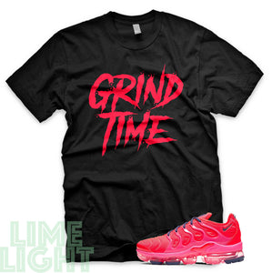 Bright Crimson/ Pink Blast/ Court Purple "Grind Time" VaporMax Plus Black T-Shirt