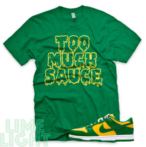 Brazil SB Dunk Low "Too Much Sauce" Green Sneaker T-Shirt