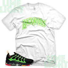 Load image into Gallery viewer, Ember Glow/Electric Green/Kumquat &quot;Backwoods&quot; VaporMax Plus White Sneaker T-Shirt
