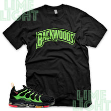 Load image into Gallery viewer, Ember Glow/Electric Green/Kumquat &quot;Backwoods&quot; VaporMax Plus Black Sneaker T-Shirt
