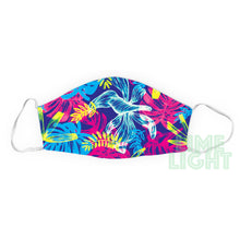 Load image into Gallery viewer, Bright Multicolored &quot;Tropical Foliage&quot; Cute Washable Reusable Face Mask
