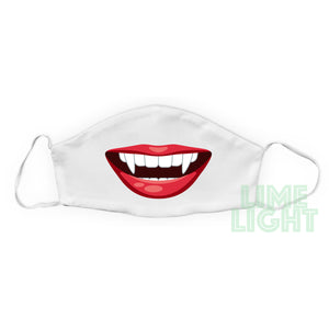 Silly "Vampire" Washable Reusable Face Mask with Interior Filter Pocket