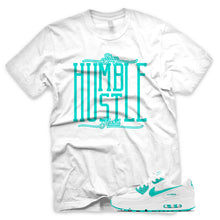 Load image into Gallery viewer, Hyper Jade &quot;Stay Humble Hustle Hard&quot; Air Max 90 White Sneaker T-Shirt
