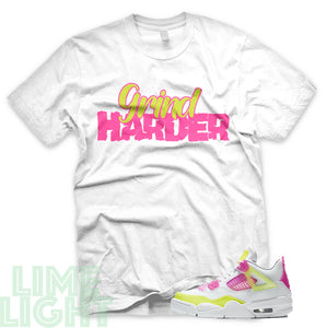 Lemon Venom "Grind Harder" Air Jordan 4 White Sneaker Shirt