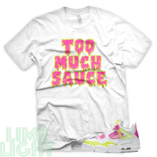 Load image into Gallery viewer, Lemon Venom &quot;Too Much Sauce&quot; Air Jordan 4 White Sneaker Shirt
