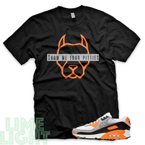 Total Orange "Show Me Your Pitties" Air Max 90 Sneaker T-Shirt