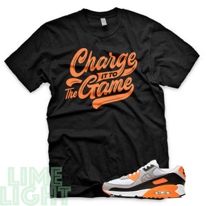 Total Orange "Charge It To The Game" Air Max 90 Sneaker T-Shirt