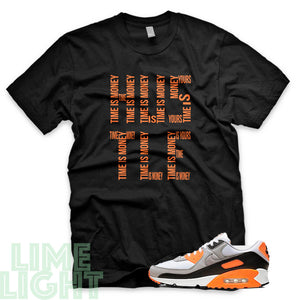Total Orange "Time is Money" Air Max 90 Sneaker T-Shirt