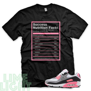 Rose Pink "Success Nutrition Facts" Air Max 90 Sneaker T-Shirt