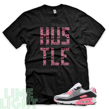 Load image into Gallery viewer, Rose Pink &quot;Time is Money&quot; Air Max 90 Sneaker T-Shirt

