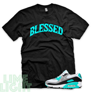 Hyper Turquoise "Blessed" Air Max 90 Sneaker T-Shirt