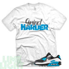 Load image into Gallery viewer, Laser Blue &quot;Grind Harder&quot; Air Max 90 Sneaker T-Shirt
