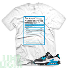 Load image into Gallery viewer, Laser Blue &quot;Success Nutrition Facts&quot; Air Max 90 Sneaker T-Shirt
