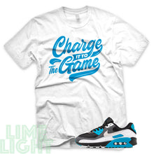 Load image into Gallery viewer, Laser Blue &quot;Charge It To The Game&quot; Air Max 90 Sneaker T-Shirt
