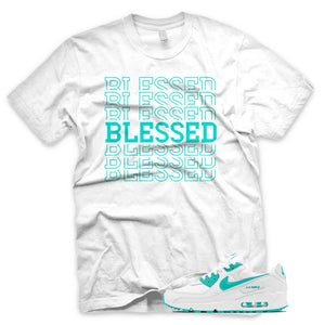 Hyper Jade "Blessed 7" Air Max 90 White Sneaker T-Shirt