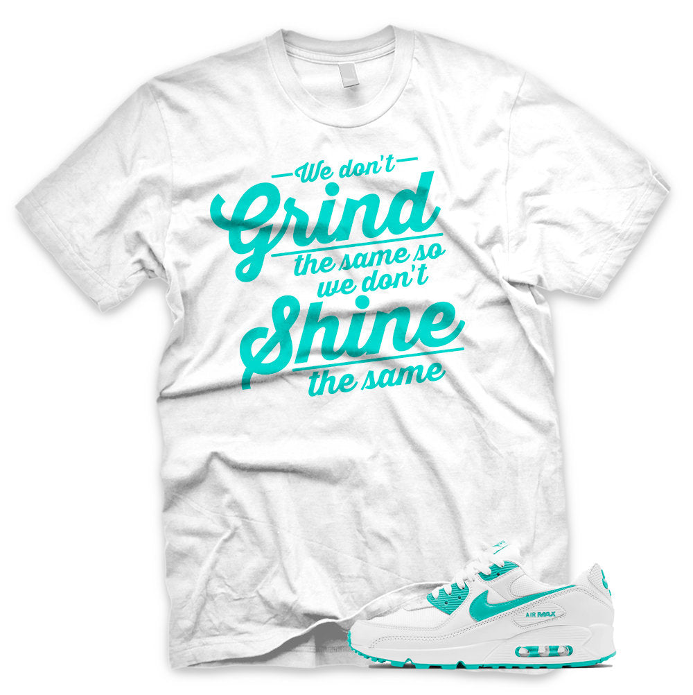 Hyper Jade Grind and Shine Air Max 90 White Sneaker T Shirt Limelight By Nikki