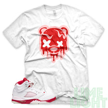 Load image into Gallery viewer, Pink Foam &quot;Drippy Bear&quot; Air Jordan 5 Sneaker T-Shirt
