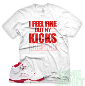 Pink Foam "Sick Kicks" Air Jordan 5 Sneaker T-Shirt
