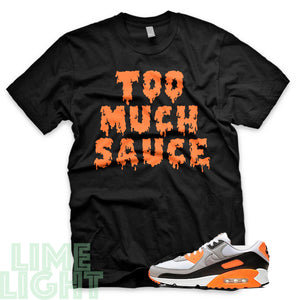 Total Orange "Too Much Sauce" Air Max 90 Sneaker T-Shirt
