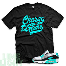 Load image into Gallery viewer, Hyper Turquoise &quot;Charge It To The Game&quot; Air Max 90 Sneaker T-Shirt
