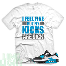 Load image into Gallery viewer, Laser Blue &quot;Sick Kicks&quot; Air Max 90 Sneaker T-Shirt
