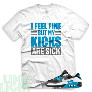 Laser Blue "Sick Kicks" Air Max 90 Sneaker T-Shirt