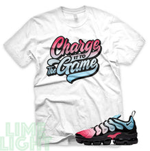Load image into Gallery viewer, Hyper Pink/ Glacier Ice &quot;Charge It To The Game&quot; Vapormax Plus Black or White Sneaker T-Shirt
