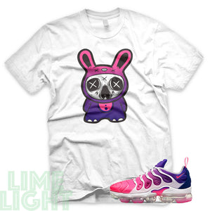 Pink Blast/Concord "Lil Monsta" Vapormax Plus Black or White Sneaker T-Shirt