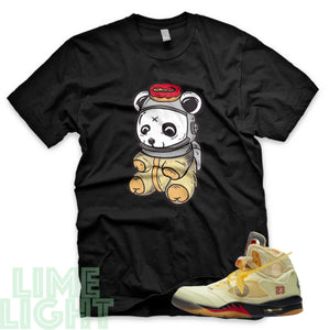 Sail "Astro Panda" Nike Air Jordan 5s Black or White Sneaker Match T-Shirt