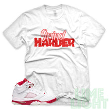 Load image into Gallery viewer, Pink Foam &quot;Grind Harder&quot; Air Jordan 5 Sneaker T-Shirt
