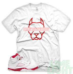 Pink Foam "Show Me Your Pitties" Air Jordan 5 Sneaker T-Shirt