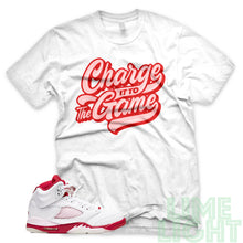 Load image into Gallery viewer, Pink Foam &quot;Charge It To The Game&quot; Air Jordan 5 Sneaker T-Shirt
