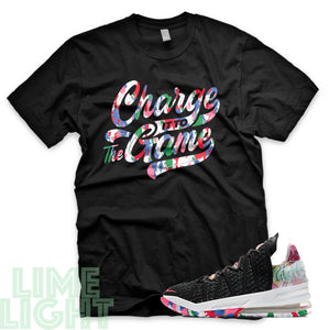 Lebron 18 "Charge It To The Game" Lebron 18 Multicolor Black or White Sneaker T-Shirt