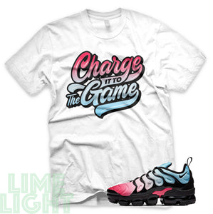 Hyper Pink/ Glacier Ice "Charge It To The Game" Vapormax Plus Black or White Sneaker T-Shirt