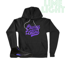Load image into Gallery viewer, Dark Concord &quot;Charge It To The Game&quot; Air Jordan 12 Black Sneaker Hoodie Sweatshirt
