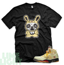 Load image into Gallery viewer, Sail &quot;Lil Monsta&quot; Nike Air Jordan 5s Black or White Sneaker Match T-Shirt
