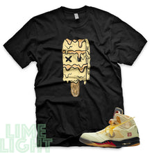 Load image into Gallery viewer, Sail &quot;Popsicle&quot; Nike Air Jordan 5s Black or White Sneaker Match T-Shirt
